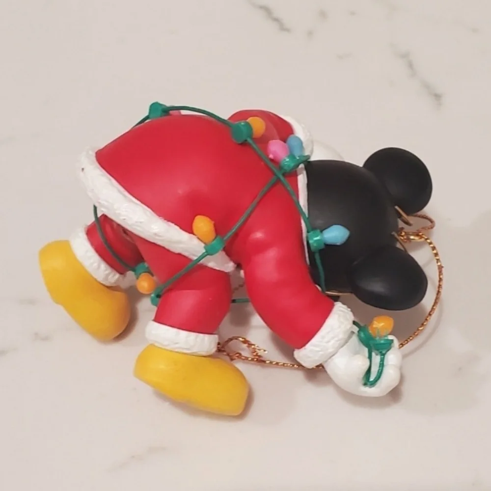 Disney Mickey Mouse Christmas Ornament 1990 Vintage DCO Rare Grolier Orginal Box